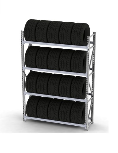 Стеллаж для автошин и дисков 2000х1800х400 4 яруса